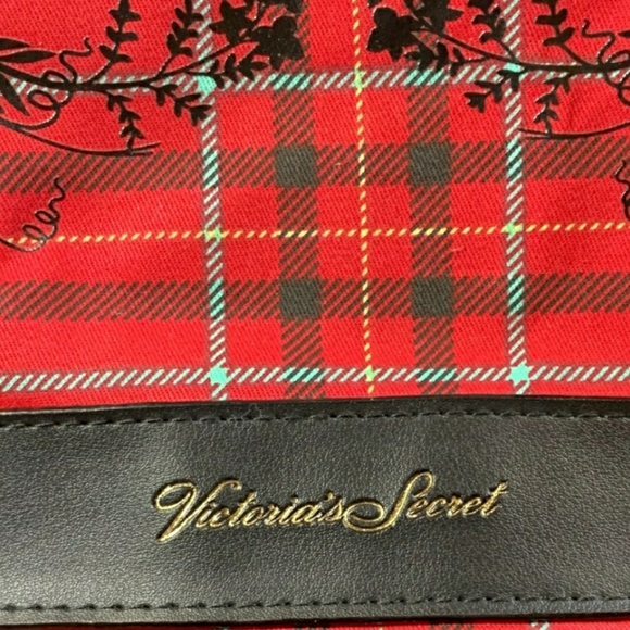 Victoria's Secret Red Plaid Tote Bag - Picture 2 of 6